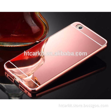 Brand New Phone Case Metal Bumper electroplating Mirror PC Back Cover for xiaomi mi5